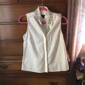 Rhinestone Collar Tank